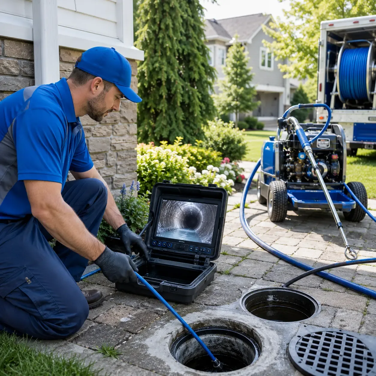 Outdoor drain cleaning professionals serving New Holland, PA